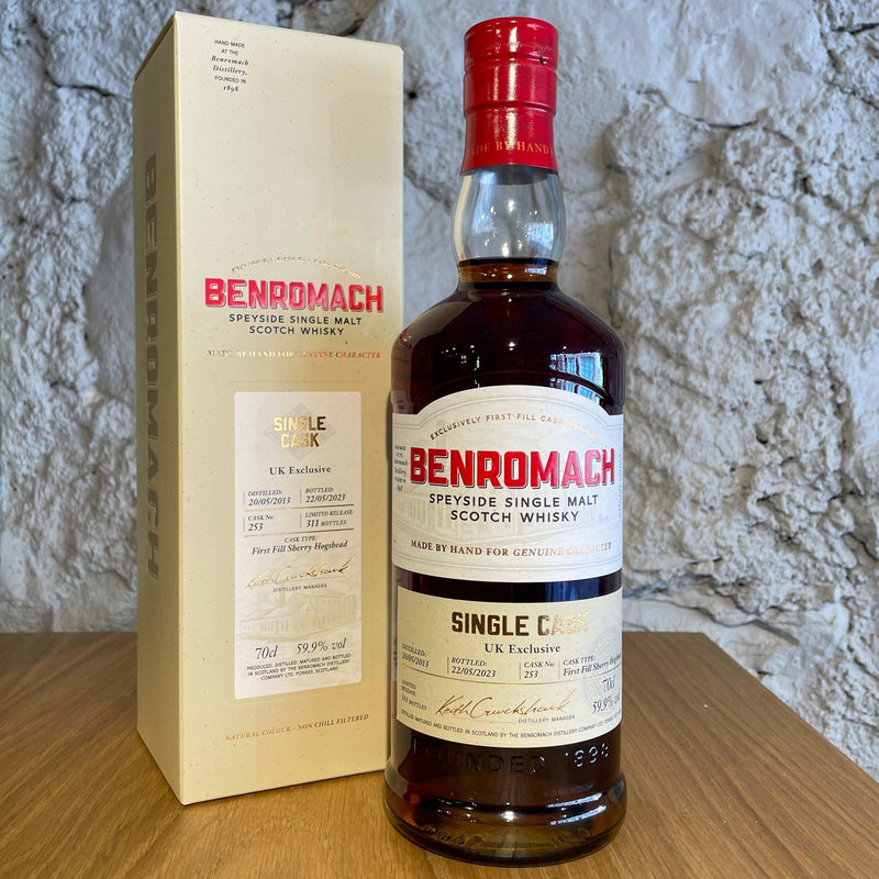 BENROMACH Single Cask UK Exclusive Speyside Single Malt Scotch Whisky 70cl 59.9%