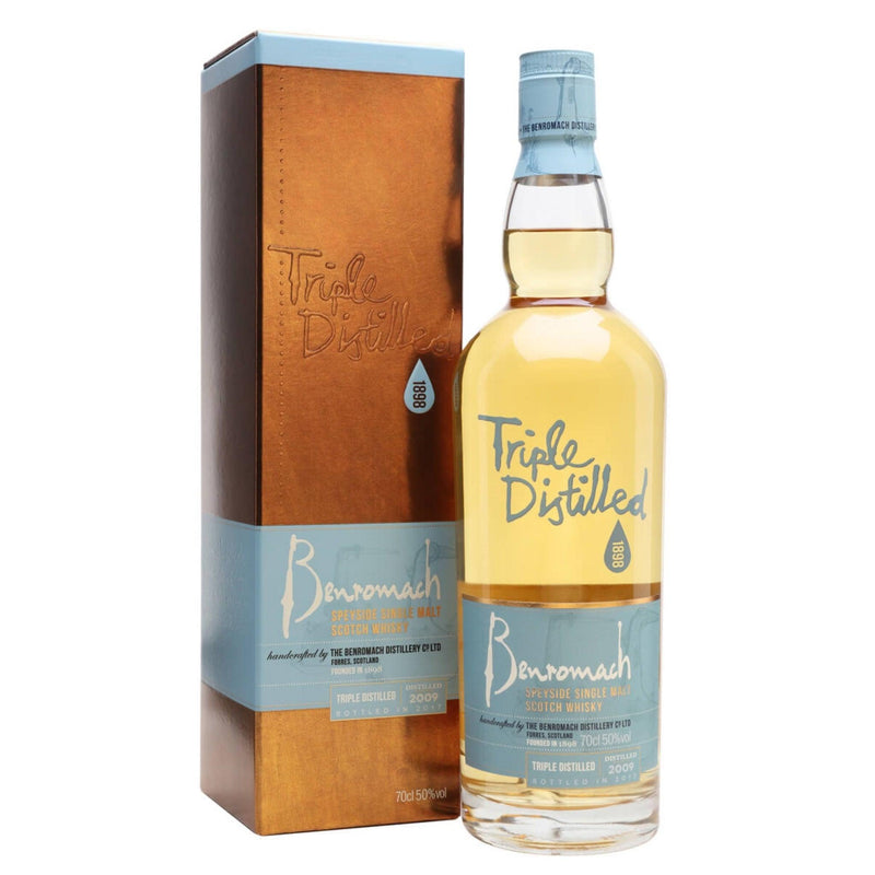 BENROMACH Triple Distilled Speyside Single Malt Scotch Whisky 70cl 50%