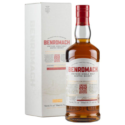 BENROMACH Vintage 2012 Cask Strength Speyside Single Malt Scotch Whisky 70cl 60.2%
