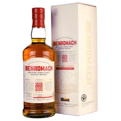 BENROMACH Vintage 2013 Batch 1 Cask Strength Speyside Single Malt Scotch Whisky 70cl 59.7%