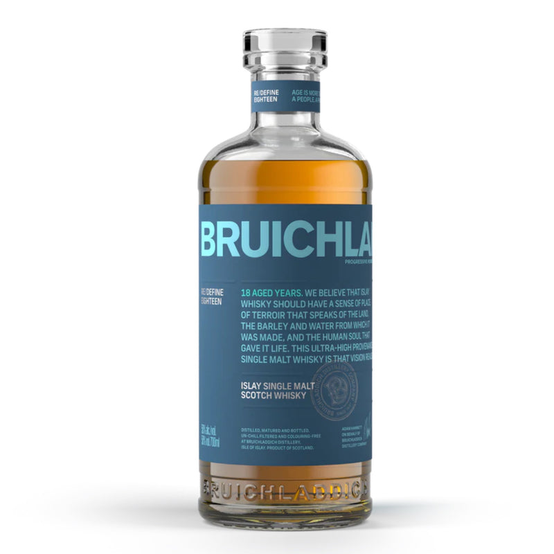 BRUICHLADDICH 18 Year Old Islay Single Malt Scotch Whisky 70cl 50%
