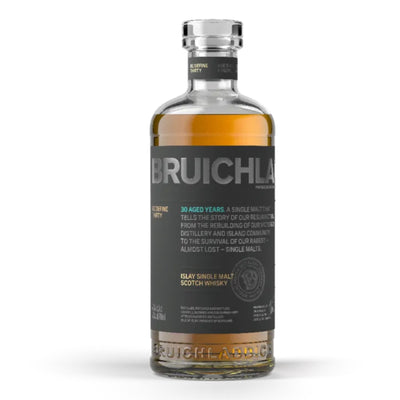 BRUICHLADDICH 30 Year Old Islay Single Malt Scotch Whisky 70cl 43%