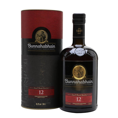 BUNNAHABHAIN 12 Year Old Islay Single Malt Scotch Whisky 70cl 46.3%