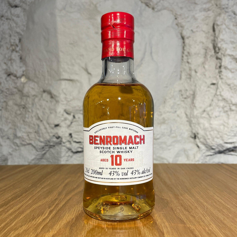 BENROMACH 10 Year Old Speyside Single Malt Scotch Whisky 20cl 43%