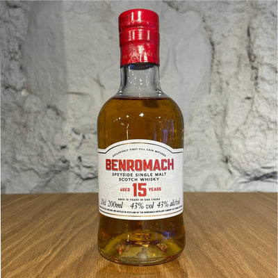BENROMACH 15 Year Old Speyside Single Malt Scotch Whisky 20cl 43%