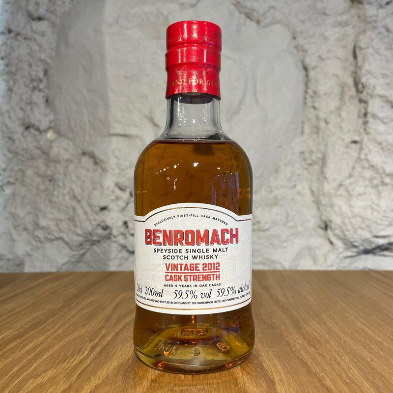 BENROMACH Vintage 2012 Cask Strength Speyside Single Malt Scotch Whisky 20cl 59.5%