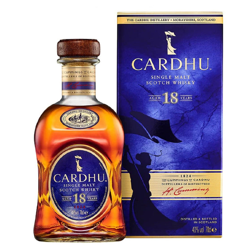 CARDHU 18 Year Old Speyside Single Malt Scotch Whisky 70cl 40%