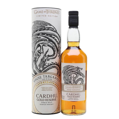 CARDHU Gold Reserve Game of Thrones 'House Targaryen' Speyside Single Malt Scotch Whisky 70cl 40%