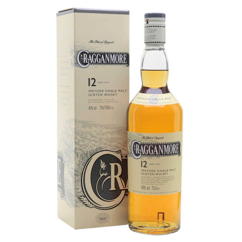 CRAGGANMORE 12 Year Old Speyside Single Malt Scotch Whisky 70cl 40%