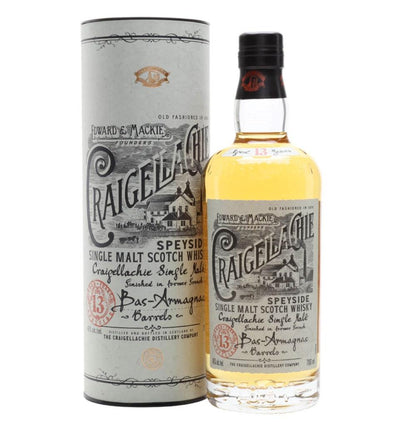 CRAIGELLACHIE 13 Year Old Armagnac Cask Finish Speyside Single Malt Scotch Whisky 70cl 46% - highlandwhiskyshop