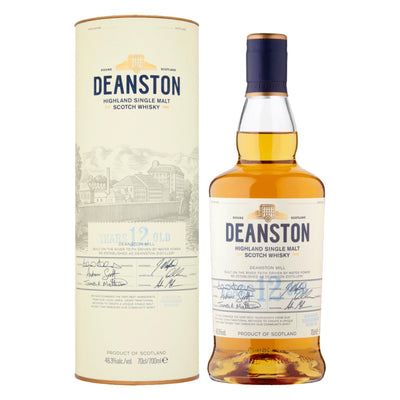 DEANSTON 12 Year Old Highland Single Malt Scotch Whisky 70cl 46.3%