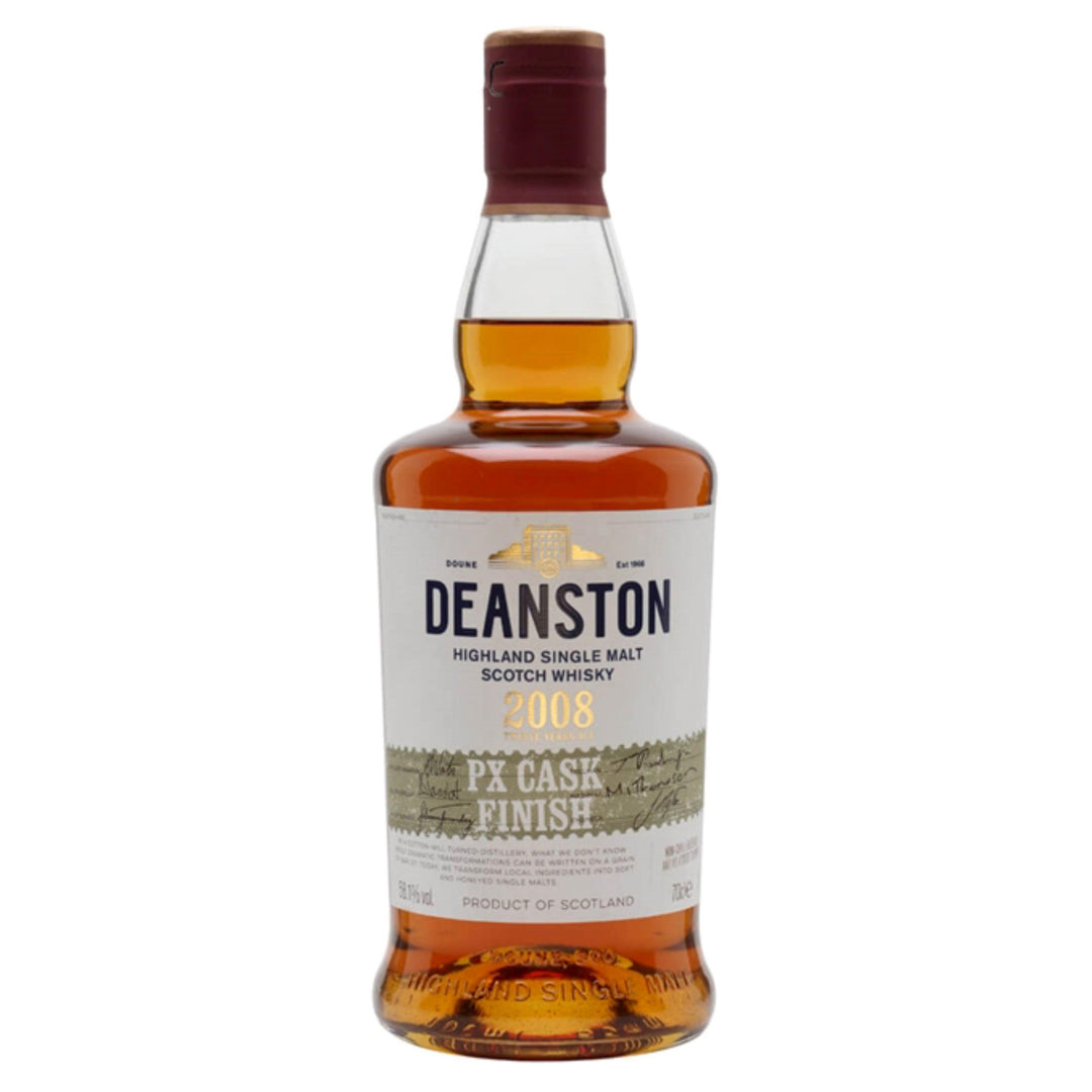 DEANSTON 2008 PX Cask Finish 12 Year Old Highland Single Malt Scotch Whisky 70cl 58.1%