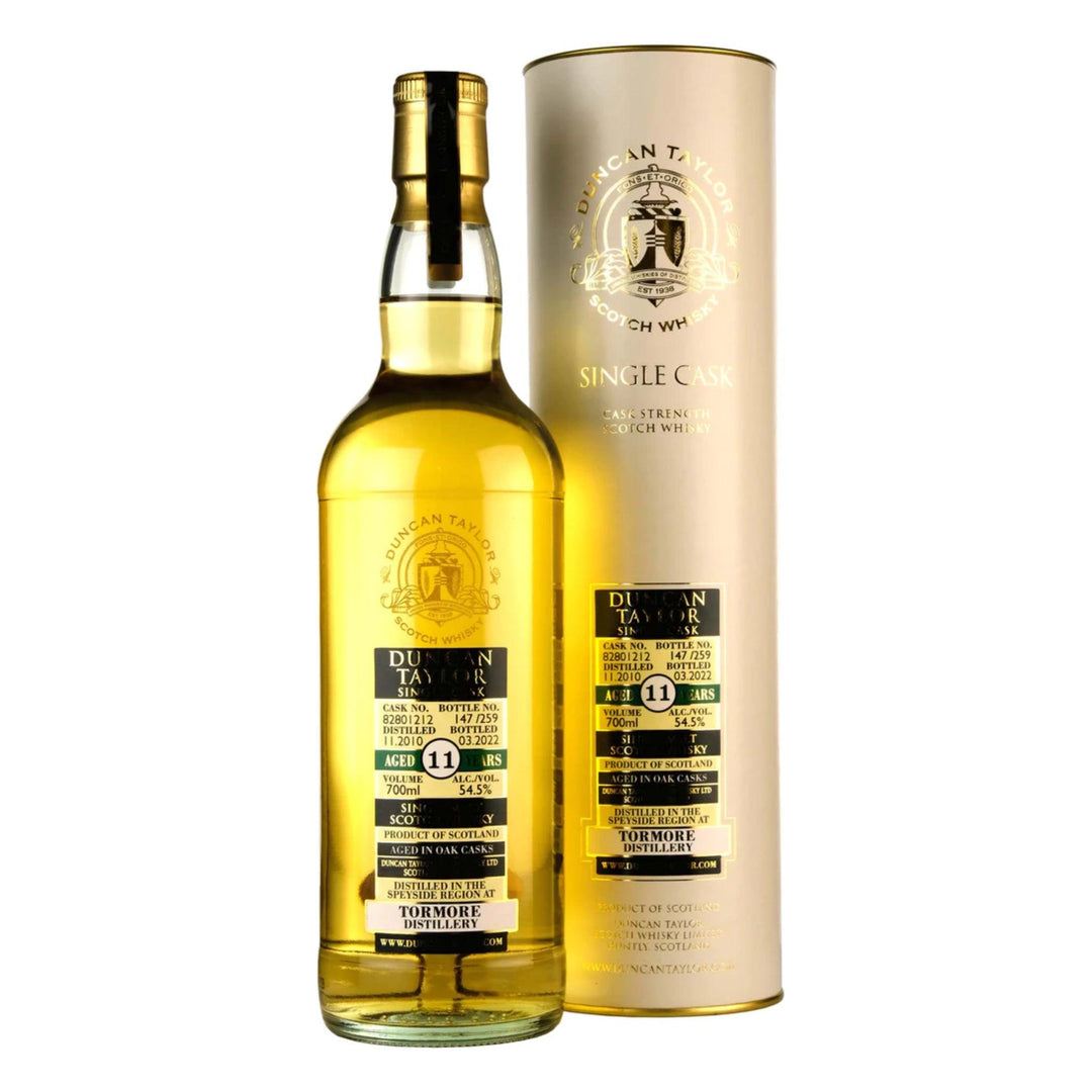 DUNCAN TAYLOR Tormore Distillery 2010 11 Year Old Speyside Single Malt Scotch Whisky 70cl 54.5%