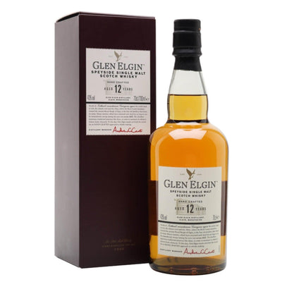 GLEN ELGIN 12 Year Old Speyside Single Malt Scotch Whisky 70cl 43%