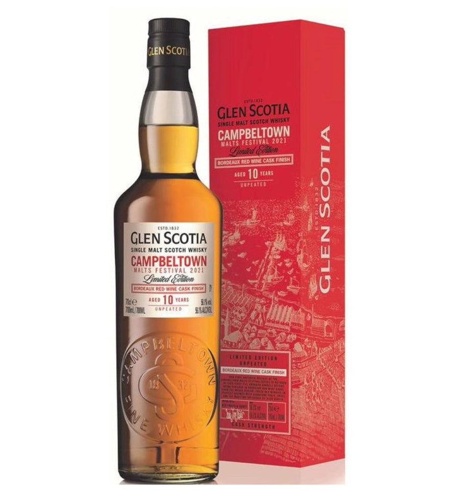 GLEN SCOTIA 10 Year Old Campbeltown Malts Festival 2021 Single Malt Scotch Whisky 70cl 56.1%