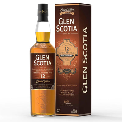 GLEN SCOTIA 12 Year Old Amontillado Sherry Seasonal Release 2022 Campbeltown Single Malt Scotch Whisky 70cl 53.3%