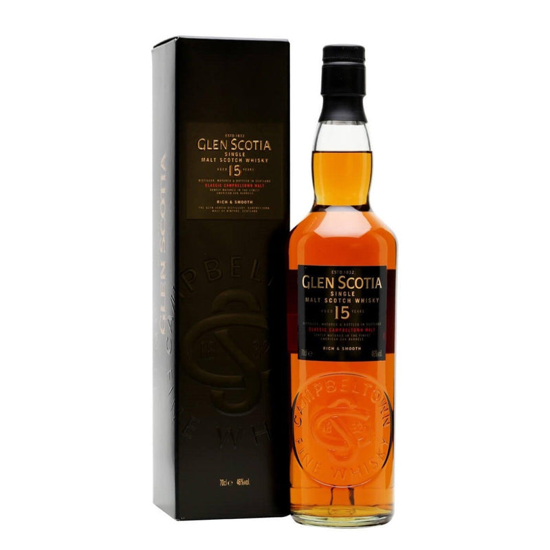 GLEN SCOTIA 15 Year Old Campbeltown Single Malt Scotch Whisky 70cl 46%