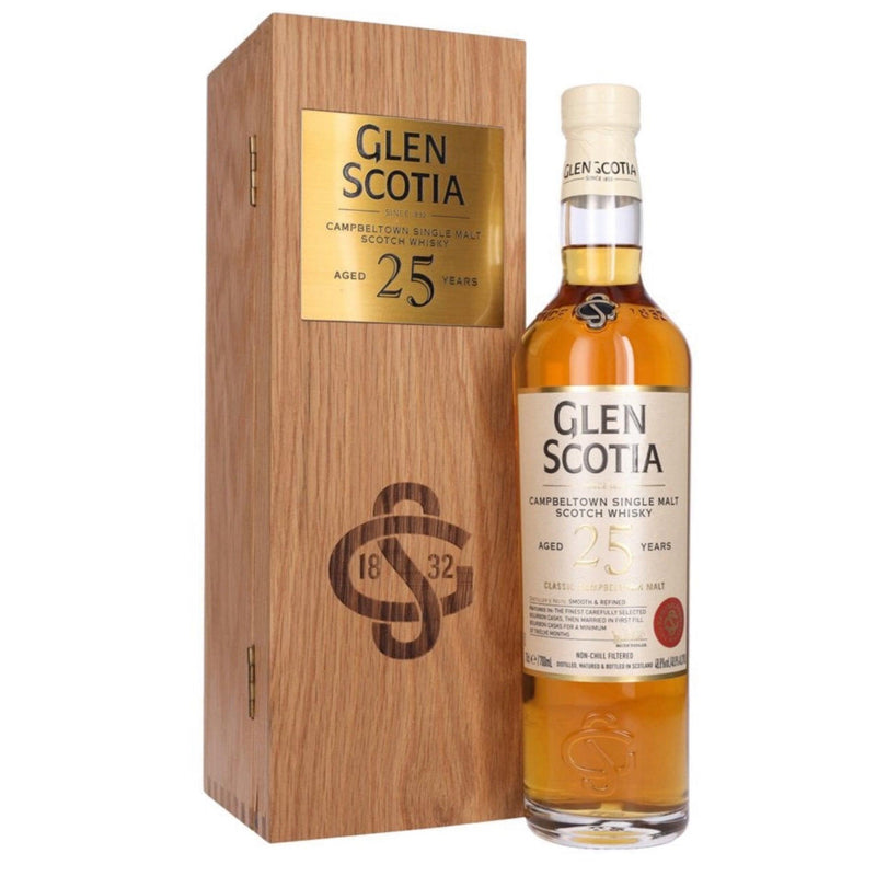 GLEN SCOTIA 25 Year Old Campbeltown Single Malt Scotch Whisky 70cl 48.8%