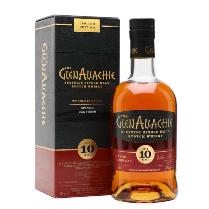 GLENALLACHIE 10 Year Old Spanish Virgin Oak Speyside Single Malt Scotch Whisky 70cl 48% glenallichie
