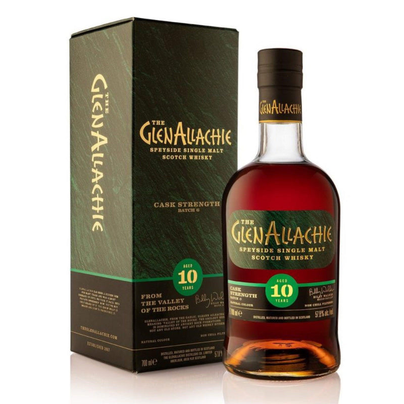 GLENALLACHIE 10 Year Old Cask Strength Batch 6 Speyside Single Malt Scotch Whisky 70cl 57.8% glenallichie