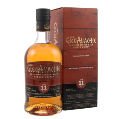 GLENALLACHIE 11 Year Old Marsala Wood Finish UK Exclusive Speyside Single Malt Scotch Whisky 70cl 48%