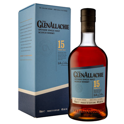 GLENALLACHIE 15 Year Old Speyside Single Malt Scotch Whisky 70cl 46% - NEW BOTTLE