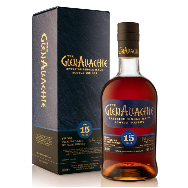 GLENALLACHIE 15 Year Old Speyside Single Malt Scotch Whisky 70cl 46% Billy Walker glenallichie