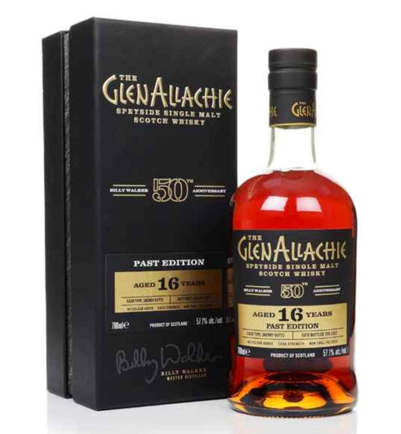 GLENALLACHIE Billy Walker 50th Anniversary Past Edition 16 Year Old Speyside Single Malt Scotch Whisky 70cl 57.1% glenallichie