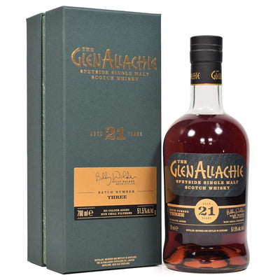 GLENALLACHIE 21 Year Old Batch 3 Speyside Single Malt Scotch Whisky 70cl 51.5% - ONE BOTTLE PER CUSTOMER