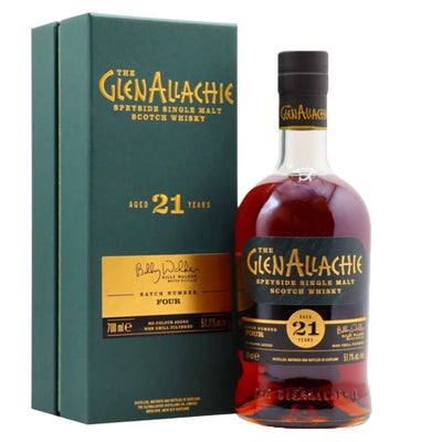 GLENALLACHIE 21 Year Old Batch 4 Speyside Single Malt Scotch Whisky 70cl 51.1% - ONE BOTTLE PER CUSTOMER