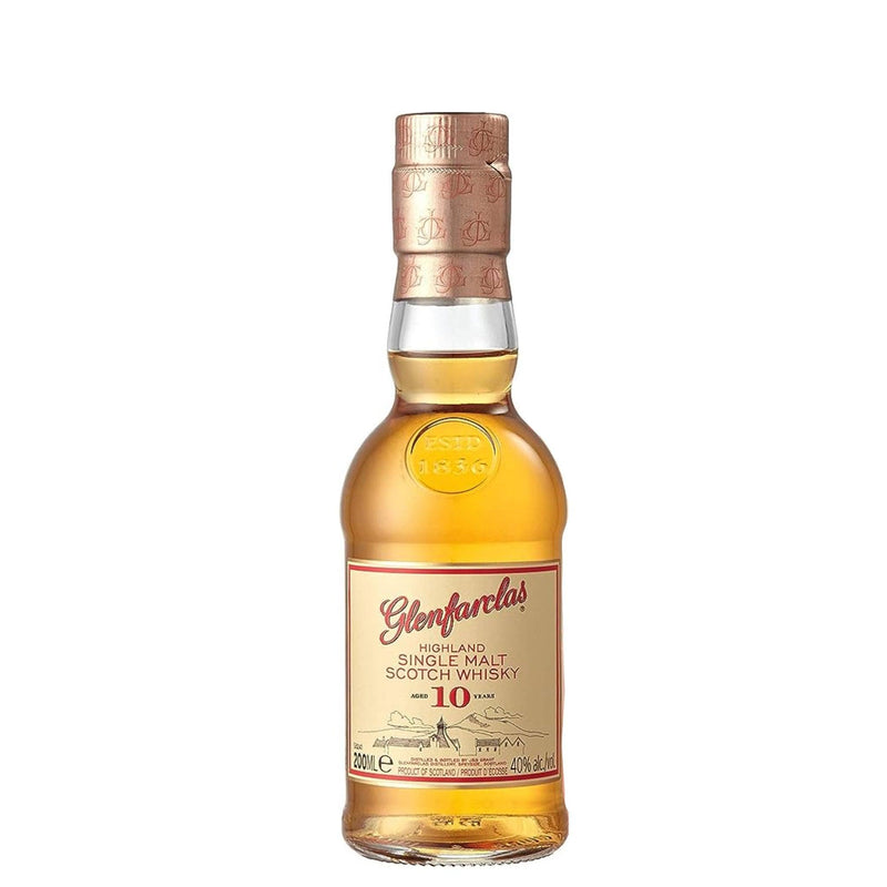 GLENFARCLAS 10 Year Old Speyside Single Malt Scotch Whisky 20cl 40% - NO TUBE