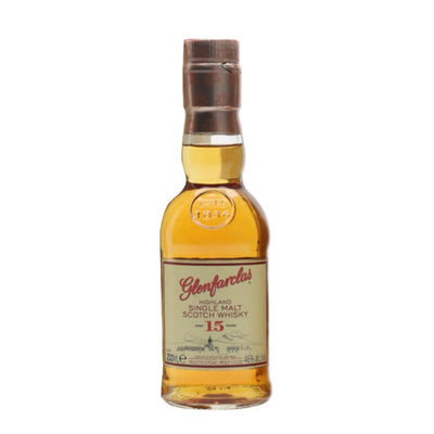 GLENFARCLAS 15 Year Old Speyside Single Malt Scotch Whisky 20cl 46% - NO TUBE