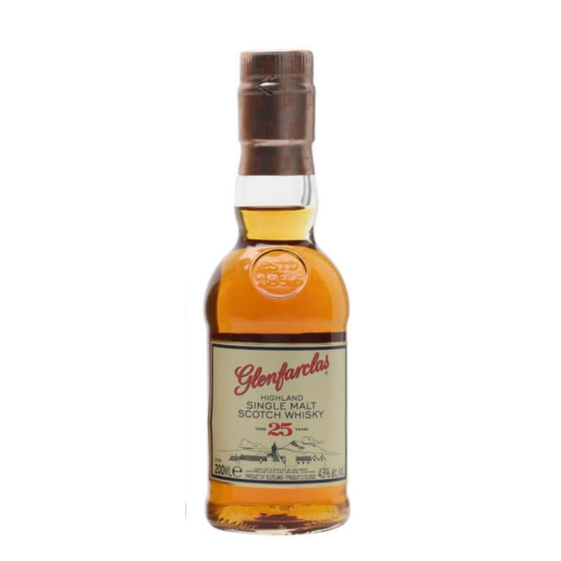 GLENFARCLAS 25 Year Old Speyside Single Malt Scotch Whisky 20cl 43% - NO TUBE