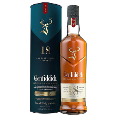 GLENFIDDICH 18 YEAR OLD Small Batch Speyside Single Malt Scotch Whisky 70cl 40%