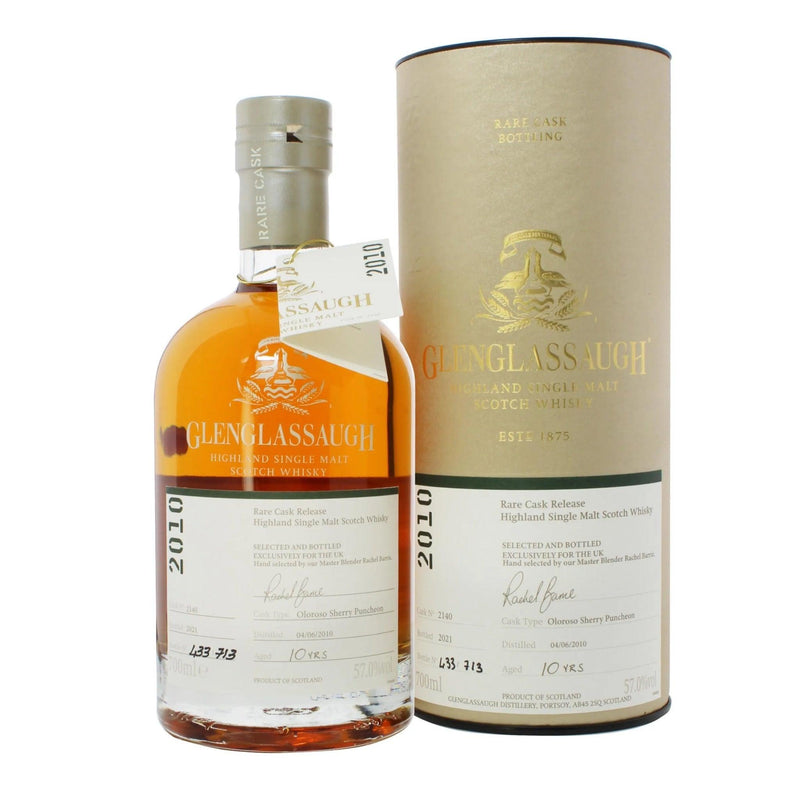 GLENGLASSAUGH 10 Year Old Rare Cask Release 
