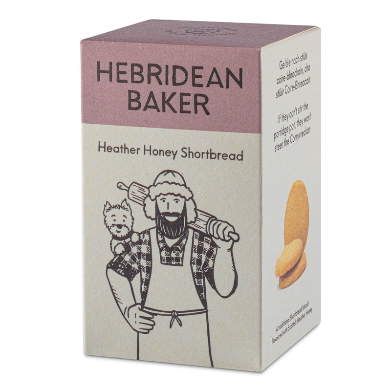 HEBRIDEAN BAKER Heather Honey Shortbread 150g Carton Box