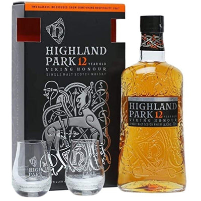 HIGHLAND PARK 12 Year Old Viking Honour Single Malt Scotch Whisky 70cl 40% GIFT PACK
