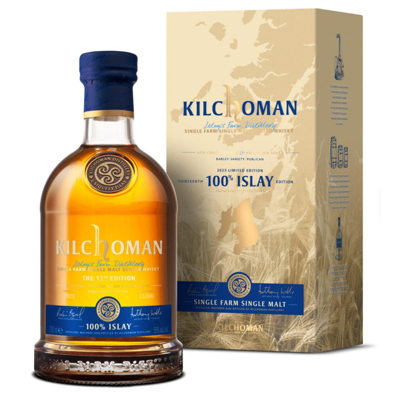 KILCHOMAN 100% Islay 13th Edition 2023 Single Malt Scotch Whisky 70cl 50%