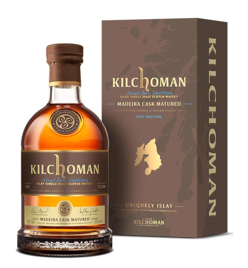 KILCHOMAN Madeira Cask Matured 2021 Islay Single Malt Scotch Whisky 70cl 50%