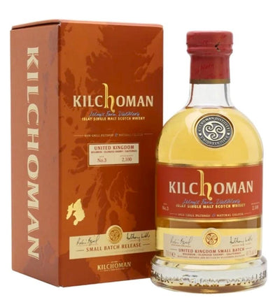 KILCHOMAN UK Small Batch Release No. 3 Islay Single Malt Scotch Whisky 70cl 49.1%