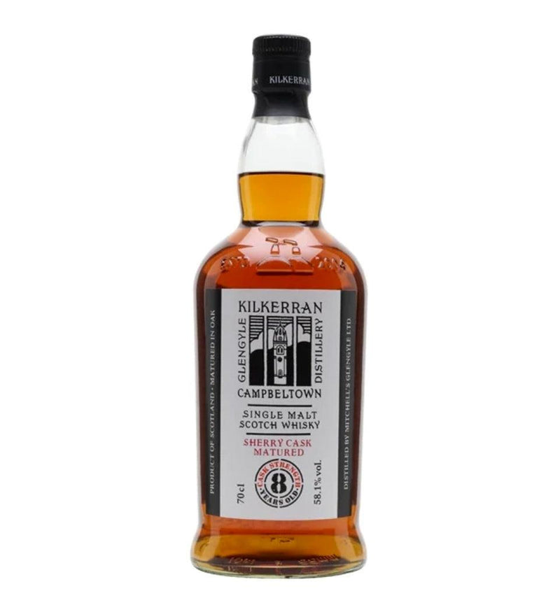 KILKERRAN 8 Year Old Sherry Cask Matured Campbeltown Single Malt Scotch Whisky 70cl 58.1% - highlandwhiskyshop