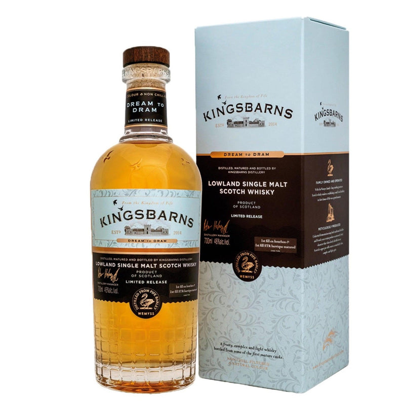 KINGSBARNS Dream to Dram Lowland Single Malt Scotch Whisky 70cl 46%