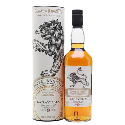 LAGAVULIN 9 Year Old Game of Thrones 'House Lannister' Islay Single Malt Scotch Whisky 70cl 46%