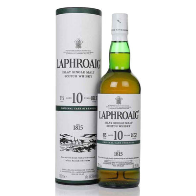 LAPHROAIG 10 Year Old Original Cask Strength Islay Single Malt Scotch Whisky 70cl 56.5%