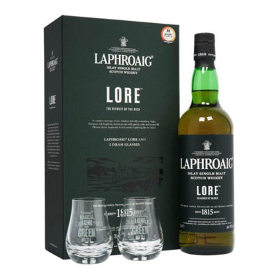 LAPHROAIG Lore Islay Single Malt Scotch Whisky 70cl 48% GIFT PACK