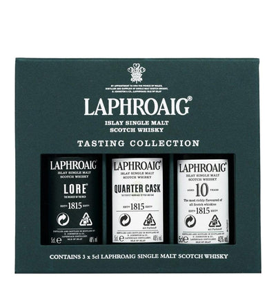 LAPHROAIG Tasting Selection Islay Single Malt Scotch Whisky 3x5cl MINIATURE GIFT PACK