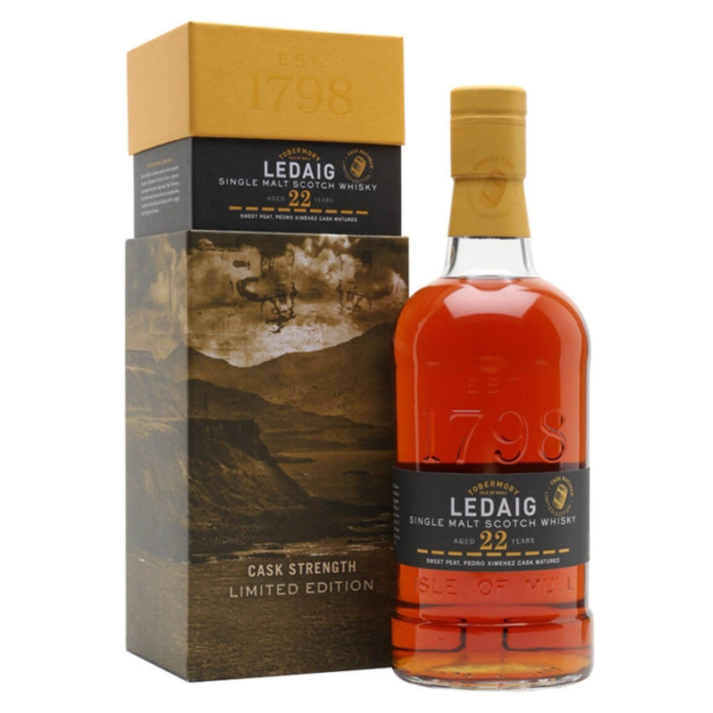 LEDAIG 1999 22 Year Old PX Cask Matured Single Malt Scotch Whisky 70cl 55.6%