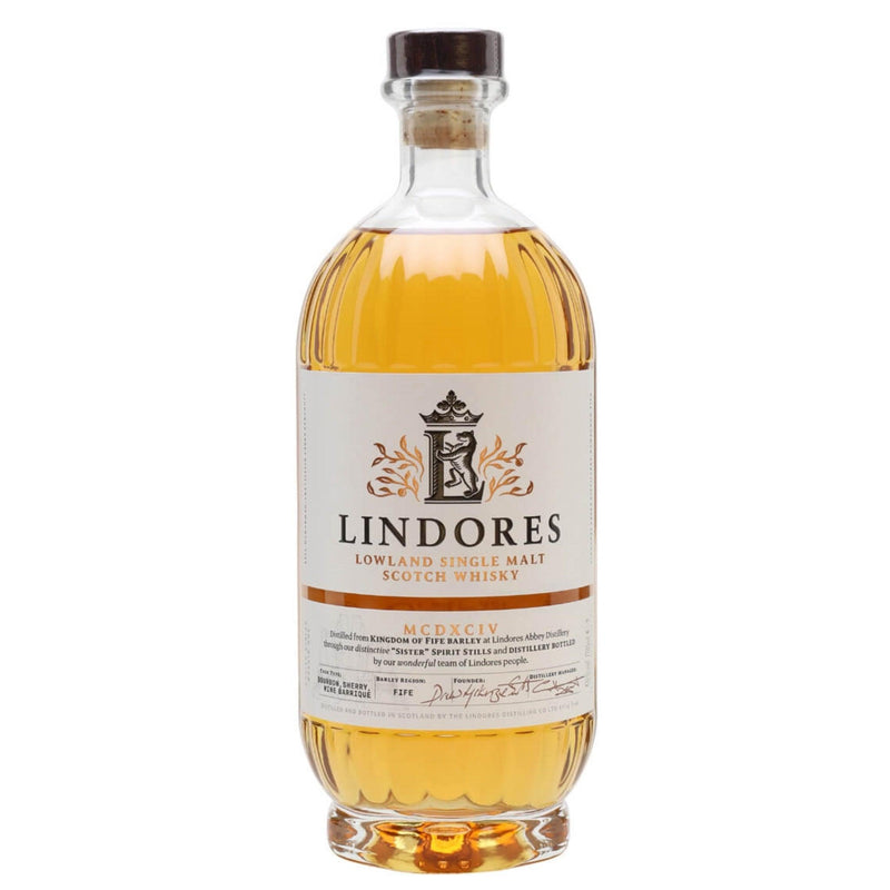 LINDORES MCDXCIV Lowland Single Malt Scotch Whisky 70cl 46%