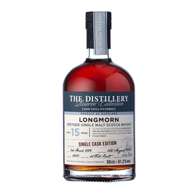 LONGMORN 15 Year Old Single Cask Edition Speyside Single Malt Scotch Whisky 50cl 61.2%