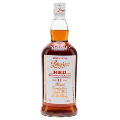 LONGROW Red 11 Year Old 2022 Release Tawny Port Cask Matured Peated Campbeltown Single Malt Scotch Whisky 70cl 57.5%